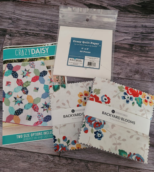 Backyard Blooms Charm Packs + pattern